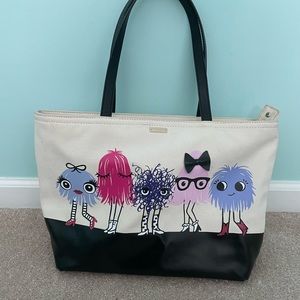 kate spade imagination monster party francis tote